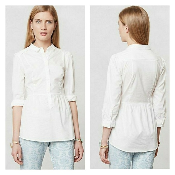 Anthropologie Tops - Anthropologie Edme & Esyllte Bryn white popover 4